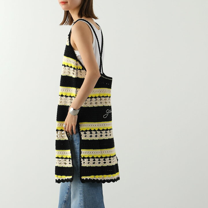楽天市場】 GANNI ガニー ワンピース Crochet Cover Up Slip Dress 