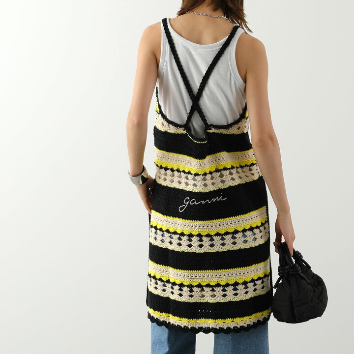 楽天市場】 GANNI ガニー ワンピース Crochet Cover Up Slip Dress 