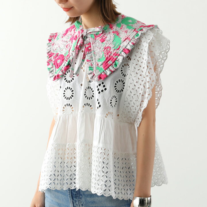 楽天市場】GANNI ガニー 付け襟 3D JACQUARD FRILL COLLAR A4620-6499 