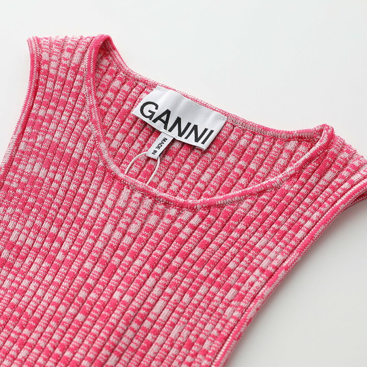 楽天市場】GANNI ガニー ワンピース Melange Sleeveless Dress K1898 