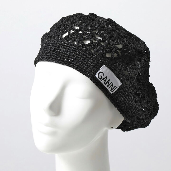 楽天市場】GANNI ガニー ベレー帽 Beret A4556 5863 レディース ロゴ 