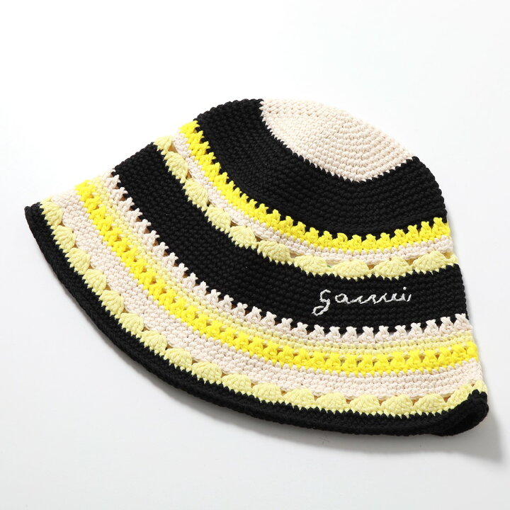 楽天市場】GANNI ガニー バケットハット Cotton Crochet Bucket Hat 