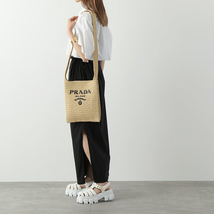 楽天市場】PRADA プラダ かごバッグ 1BC184 OOL 2A2T レディース  