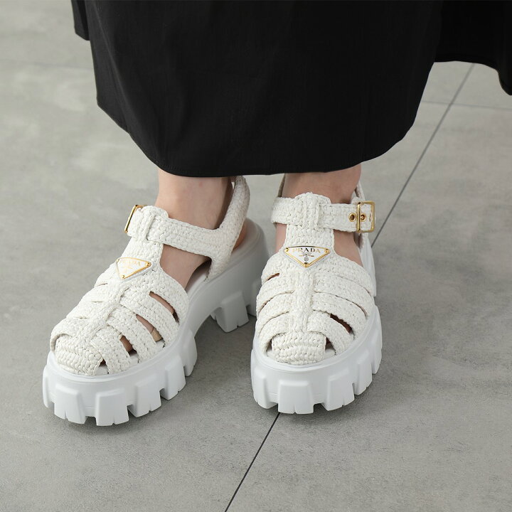楽天市場】PRADA プラダ ケージサンダル モノリス 1X138N 055 70N 