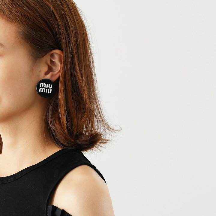 楽天市場】MIUMIU ミュウミュウ イヤリング 5IO063 2F8O レディース  