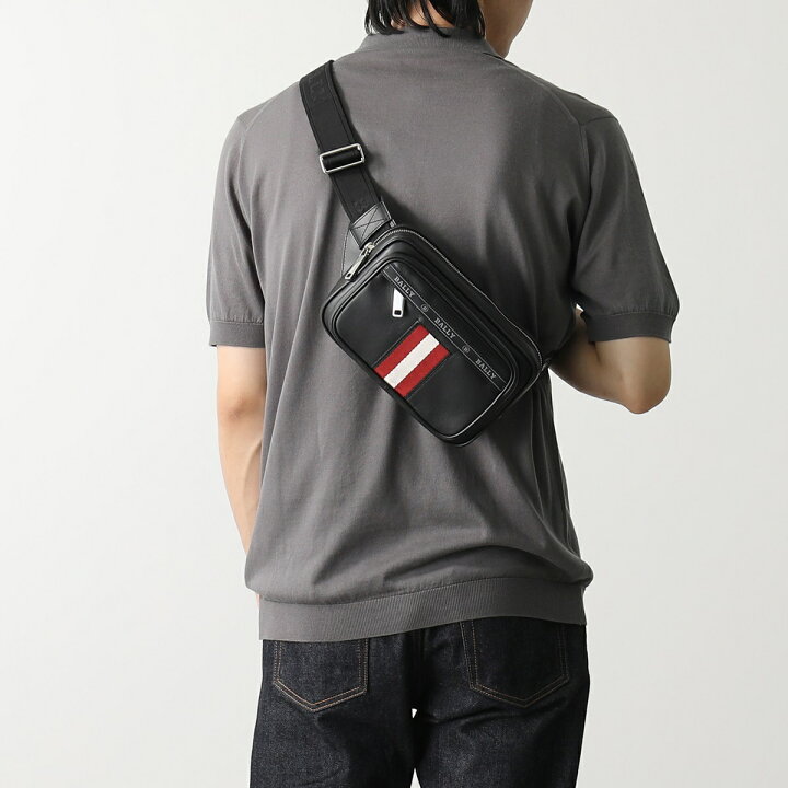 楽天市場】BALLY バリー ボディバッグ HILBERT メンズ レザー ロゴ  