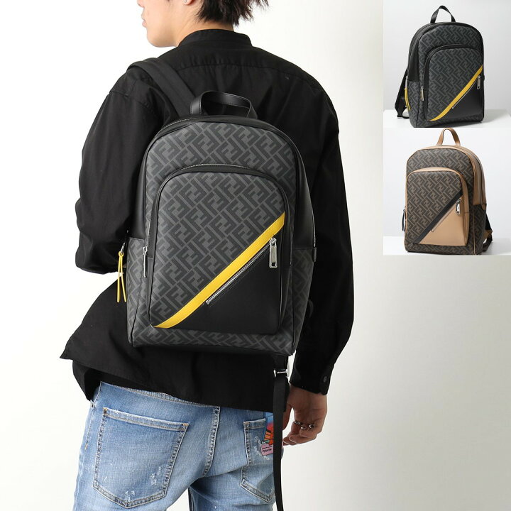 楽天市場】FENDI フェンディ バックパック 7VZ074 A9XS メンズ FF柄 