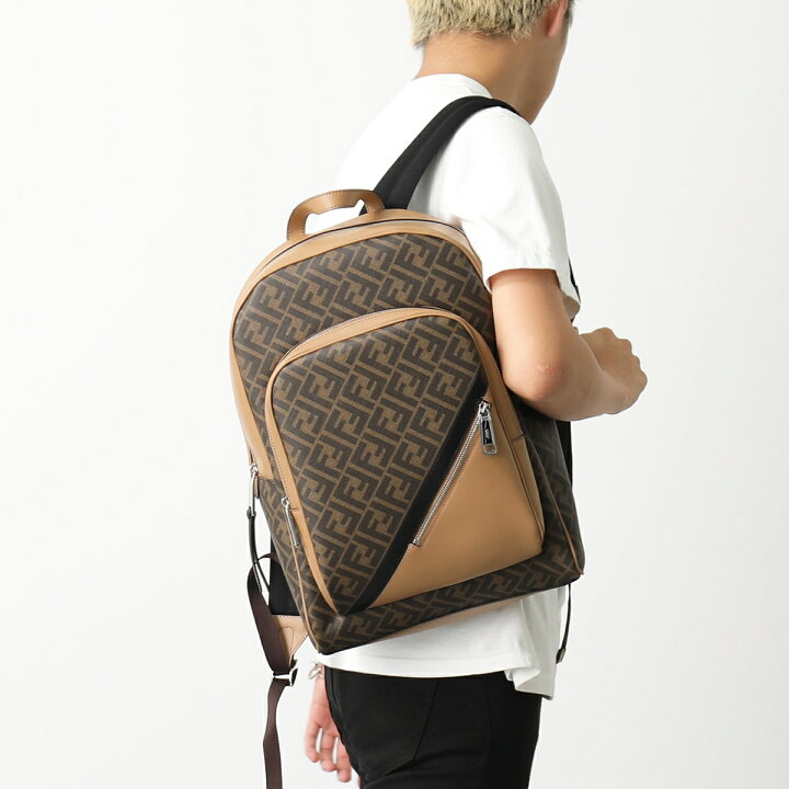 楽天市場】FENDI フェンディ バックパック 7VZ074 A9XS メンズ FF柄 
