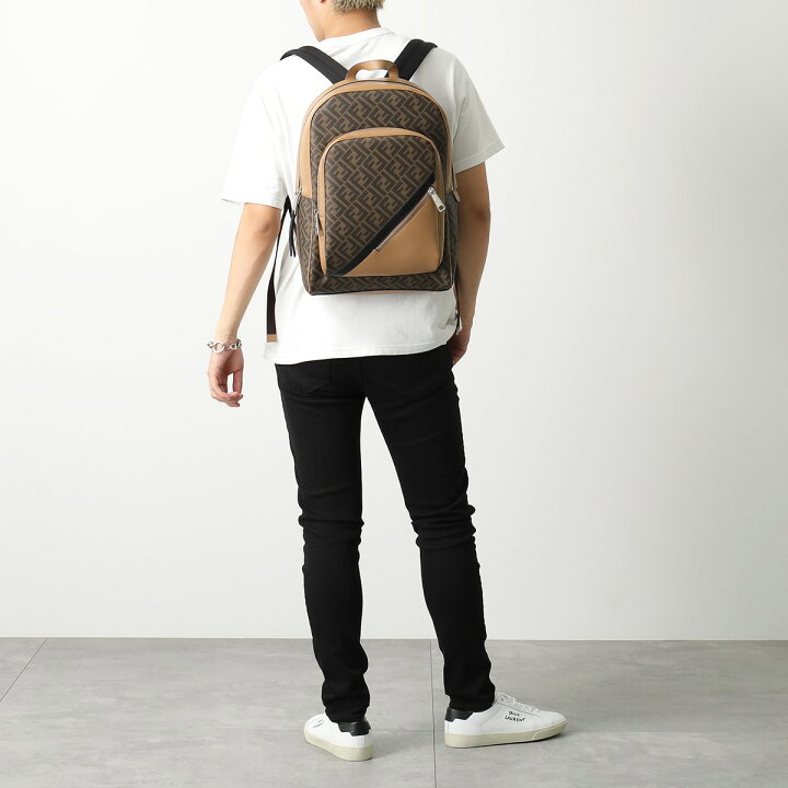 楽天市場】FENDI フェンディ バックパック 7VZ074 A9XS メンズ FF柄 