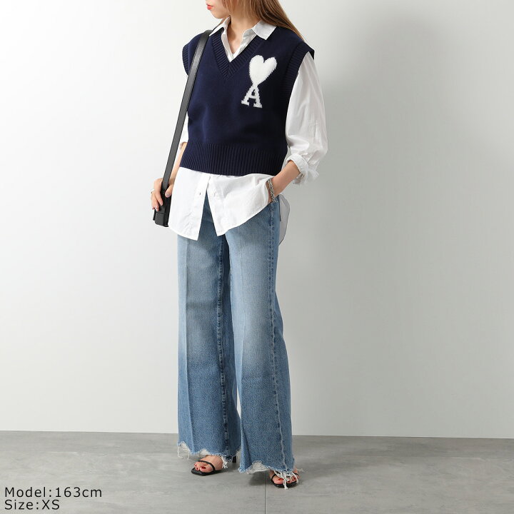 楽天市場】ami paris アミパリス ベスト UKS702.018 レディース ジレ V  