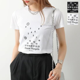 MAISON MARGIELA メゾンマルジェラ 1 10 Tシャツ S51GC0517 S22816 レディース 半袖 カットソー ロゴT クルーネック コットン カラー2色