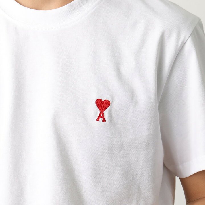 AMI PARIS ハート 刺繍 ロゴ Tシャツ｜半袖(Tシャツ) 
