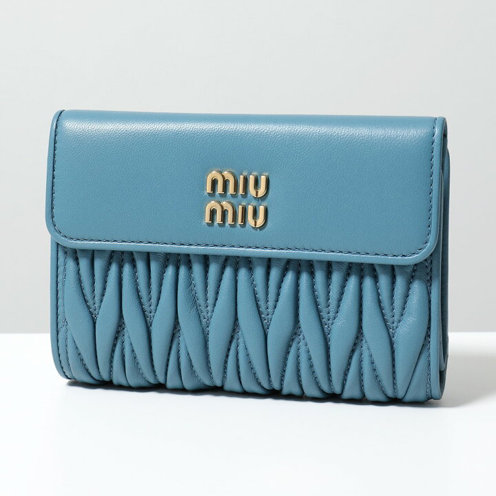 楽天市場】MIUMIU ミュウミュウ 二つ折り財布 MATELASSE マテラッセ 