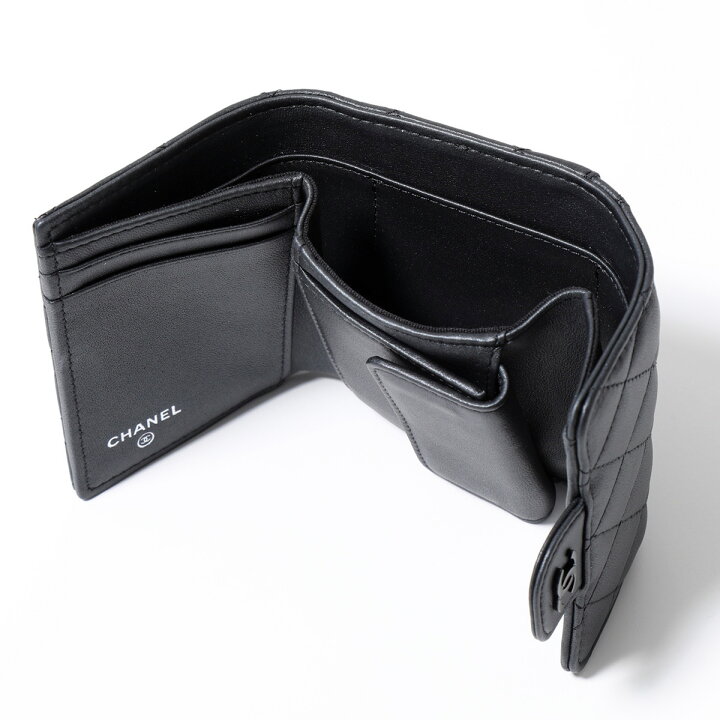 楽天市場】CHANEL シャネル 三つ折り財布 SO BLACK AP0229 B13639  