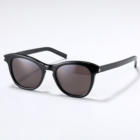 SAINT LAURENT サンローラン サングラス SL 356 レディース フォックス型 メガネ 眼鏡 ロゴ アイウェア 001/BLACK-BLACK-BLACK