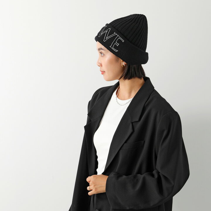 楽天市場】LOEWE ロエベ ニット帽 F000257X38 レディース ウール ロゴ 