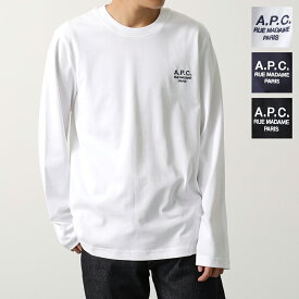APC A.P.C. アーペーセー 長袖 Tシャツ t shirt olivier オリヴィエ COEZC H26177 メンズ クルーネック ロゴ刺繍 ロンT コットン カラー3色