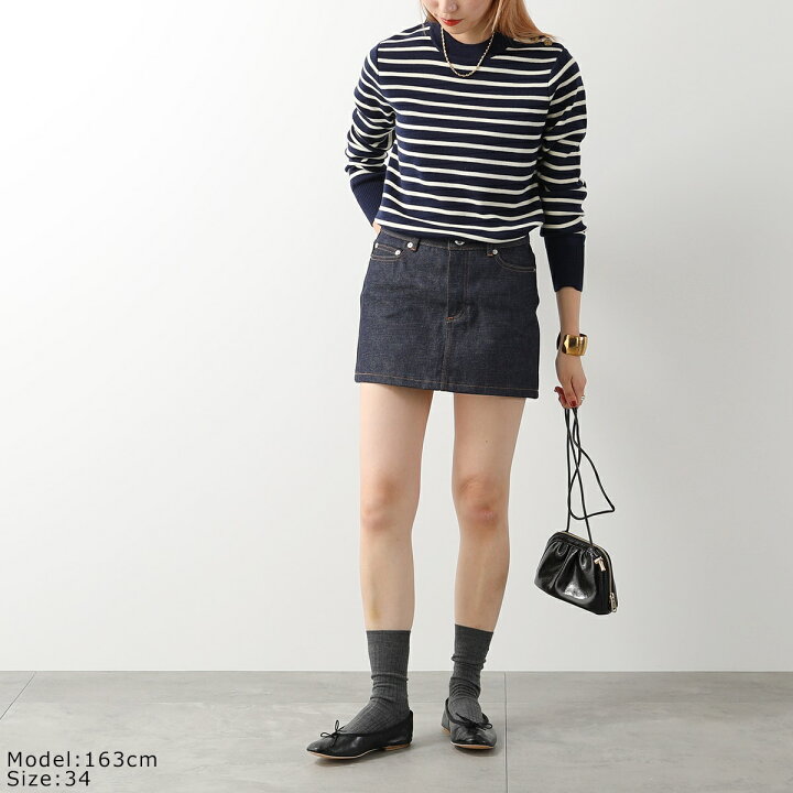 楽天市場】APC A.P.C. アーペーセー デニムスカート mini jupe CODBS 