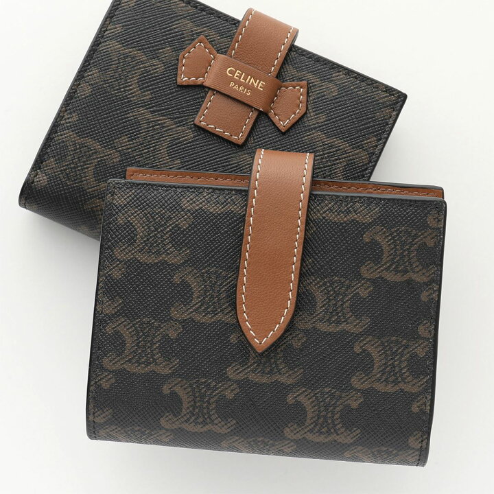 楽天市場】CELINE セリーヌ 10H262DB7.04LU Small Strap Wallet  