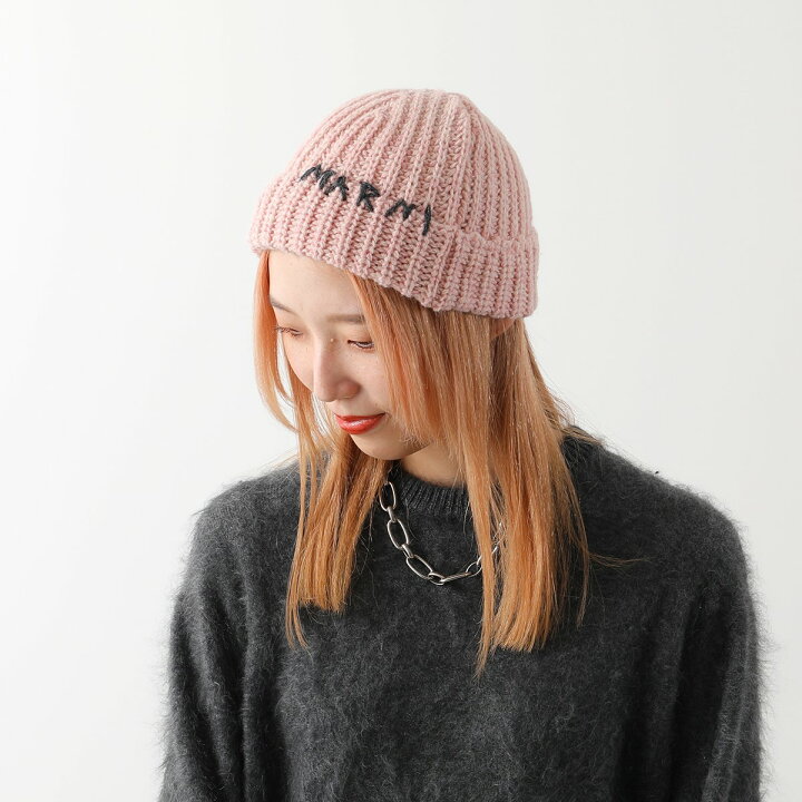 楽天市場】MARNI マルニ ニット帽 CLZC0111A0 UFW310 レディース 