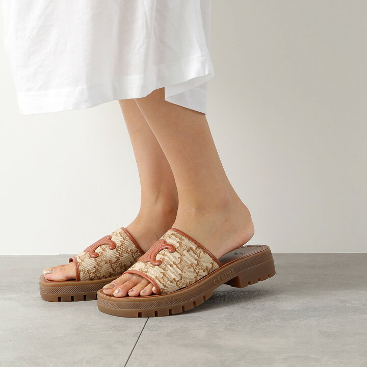 楽天市場】【5/29～6/1限定ポイント3倍】CELINE セリーヌ スライド  