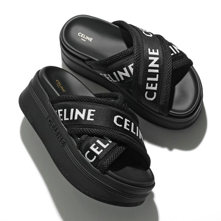 楽天市場】CELINE セリーヌ スライドサンダル 354412276C.38AB 