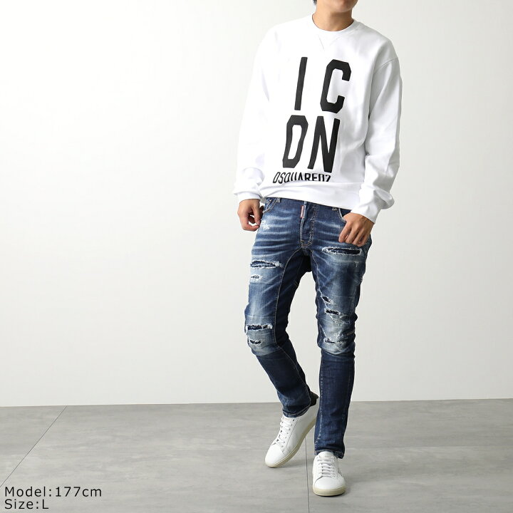 楽天市場】DSQUARED2 ディースクエアードトレーナー ICON SQUARED COOL 