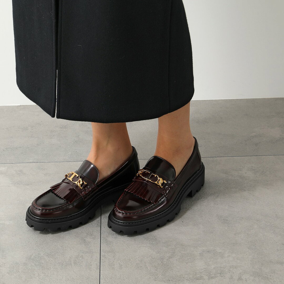 【最大2万円OFFクーポン対象・6/20~6/21限定】TODS トッズ ローファー XXW08J0GF80SHA レディース Tチェーン メタル フリンジ レザーシューズ チャンキーソール ラバーソール 靴 カラー2色 XXW08J0GF80SHAB999【dc_kikaku】 - メイン画像 13