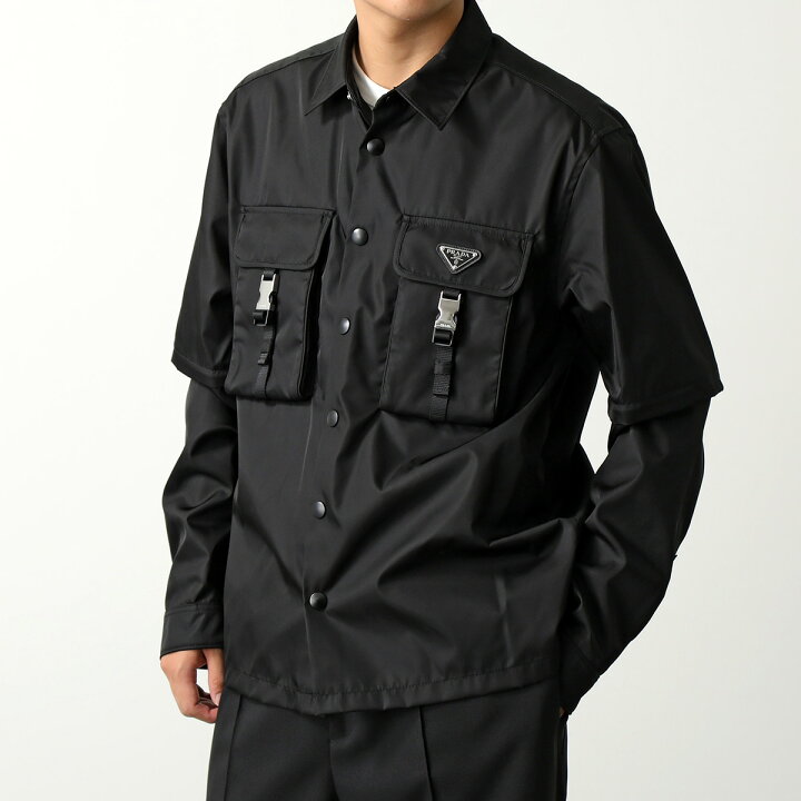 楽天市場】PRADA プラダ シャツジャケット SC548 1WQ8 メンズ Re-Nylon 
