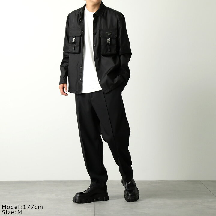 楽天市場】PRADA プラダ シャツジャケット SC548 1WQ8 メンズ Re-Nylon 
