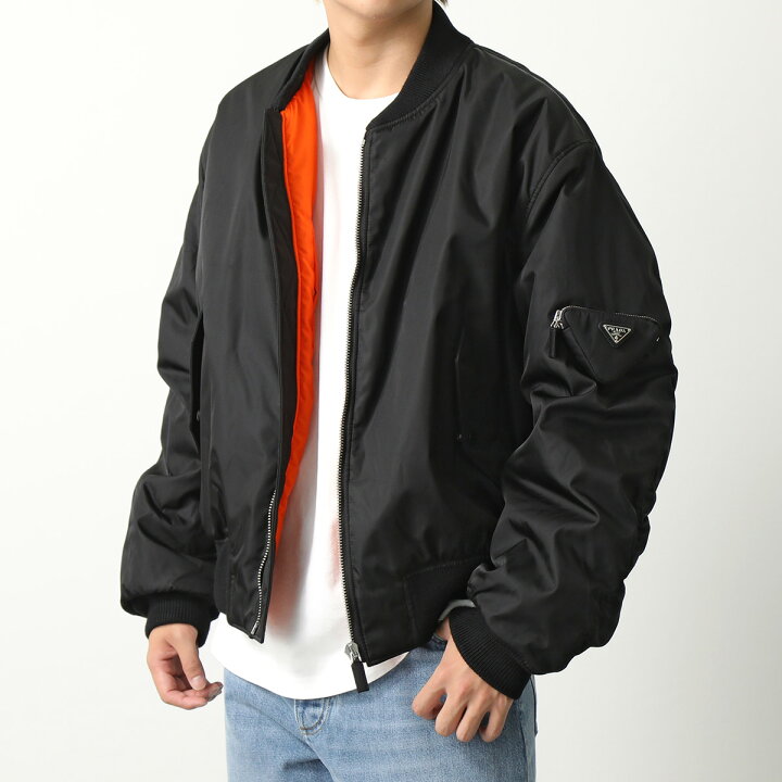 楽天市場】PRADA プラダ ボンバージャケット SGB903 1WQ8 メンズ Re 