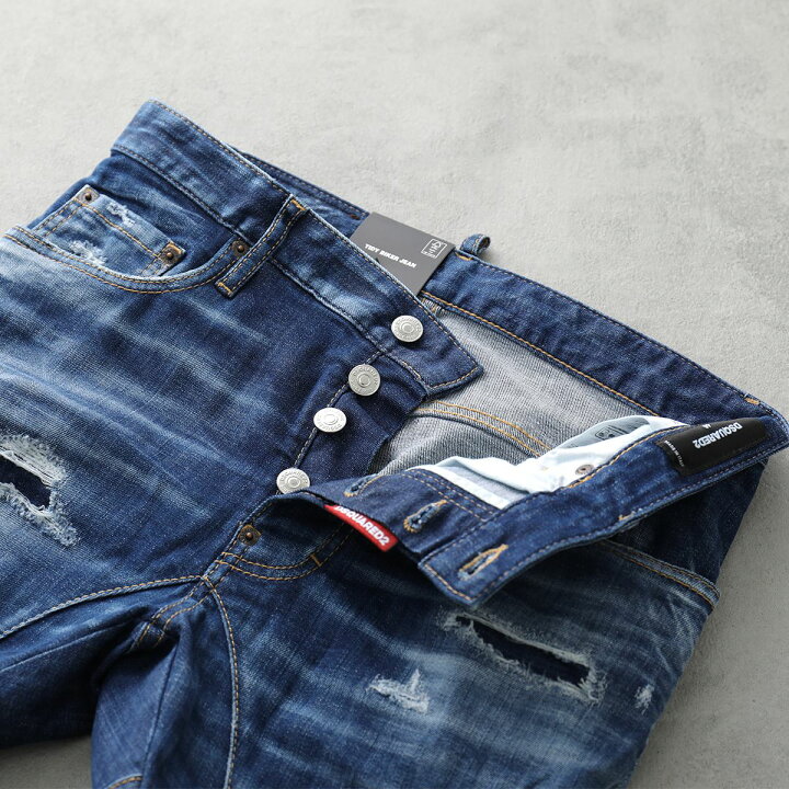 楽天市場】DSQUARED2 ディースクエアード デニム TIDY BIKER JEANS 