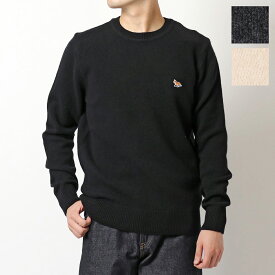 MAISON KITSUNE メゾンキツネ HM00502KT1006 BABY FOX PATCH COSY R-NECK PULLOVER ウール クルーネック ニット セーター 長袖 カラー3色 メンズ【cp_ten】