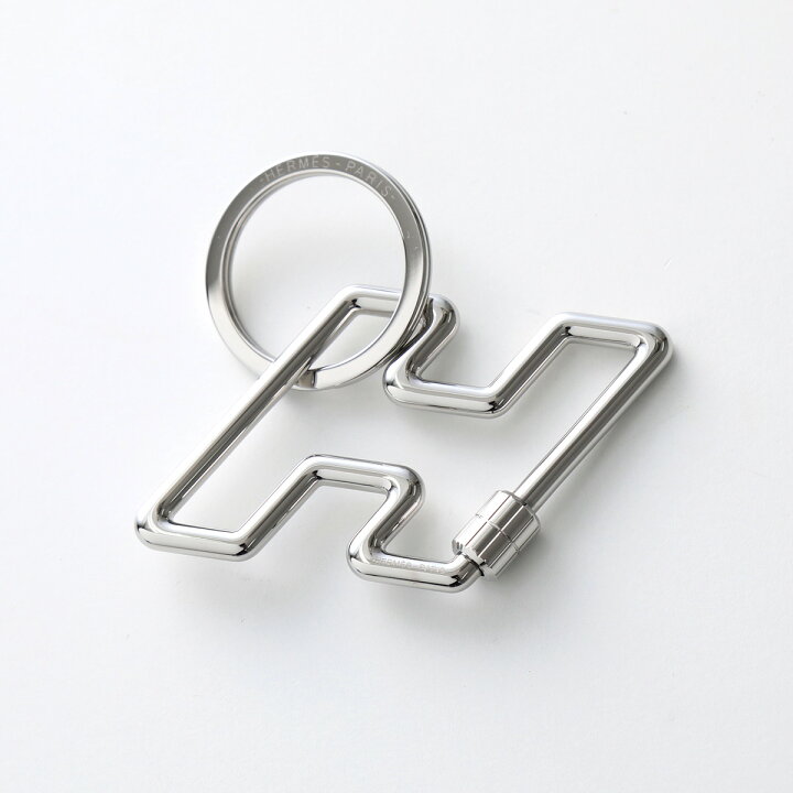 HERMES エルメス キーリング キーホルダー Hトゥスピード シルバー  