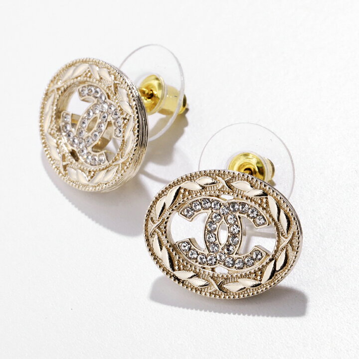 楽天市場】CHANEL シャネル ピアス ABB851 B14482 レディース CCマーク 