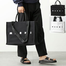 MARNI マルニ トートバッグ SHMQ0053U2 P5968 メンズ コットン ロゴ ショッピングバッグ 鞄 カラー2色【po_sannn】