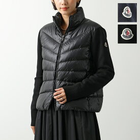 MONCLER モンクレール ニットブルゾン CARDIGAN TRICOT トリコ 9B00012 M1131 レディース ダウン切替 ナイロン×ウール ジップアップジャケット ハイネック アイコンパッチ カラー2色