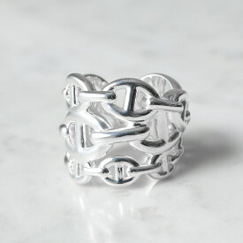 HERMES エルメス リング シェーヌダンクル アンシェネ GM Chaine dancre Enchainee H109506B メンズ アンカー チェーン 指輪 silver925 SV シルバー