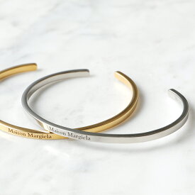 MAISON MARGIELA メゾンマルジェラ バングル SM1UY0064 SV0158 メンズ ブレスレット アクセサリー ロゴ カフ シルバー925 silver925 カラー2色