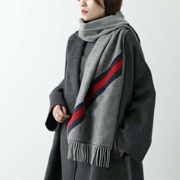 楽天市場】GUCCI グッチ マフラー 570603 3G200 メンズ GGロゴ  