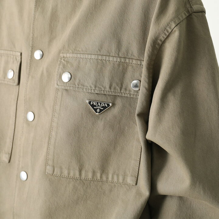 楽天市場】PRADA プラダ デニムシャツ GEC088 13B3 メンズ ジャケット 