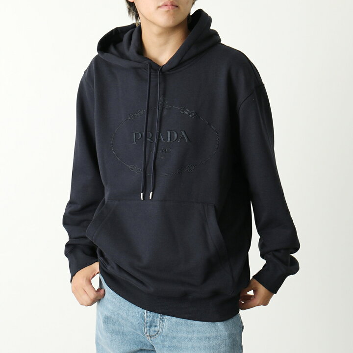 楽天市場】PRADA プラダ フーディー UJL24B メンズ コットン フリース  