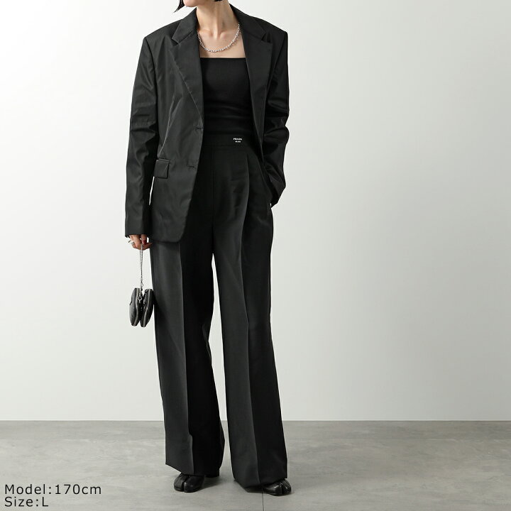 楽天市場】PRADA プラダ ワイドパンツ P230H 12I1 レディース センター  