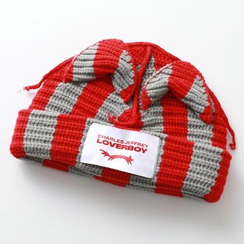 CHARLESJEFFREYLOVERBOYチャールズジェフリーラバーボーイニット帽STRIPEDEARSBEANIE3113030431130305メンズ猫耳ニットキャップ帽子カラー2色【cp_ten】