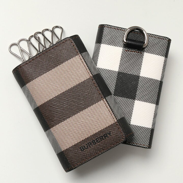 楽天市場】BURBERRY バーバリー 8052799 チェックEキャンバス＆レザー  