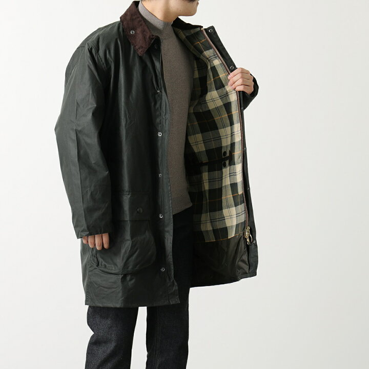 楽天市場】Barbour バブアー ロングコート BORDER WAX JACKET ボーダー 
