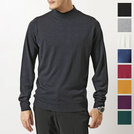 JOHN SMEDLEY ジョンスメドレー ニットトップス HARCOURT ハーコート STANDARD FIT メンズ メリノウール モックネック セーター ハイゲージ 無地 カラー13色