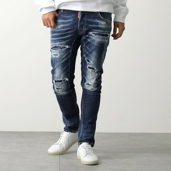 楽天市場】DSQUARED2 ディースクエアード デニム TIDY BIKER JEANS 