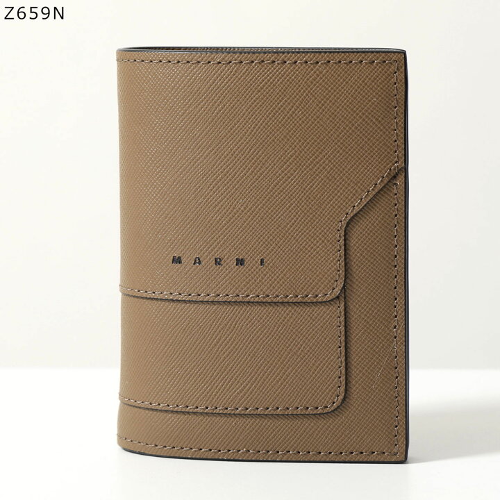 楽天市場】MARNI マルニ 二つ折り財布 PFMI0046U0 LV520 メンズ  