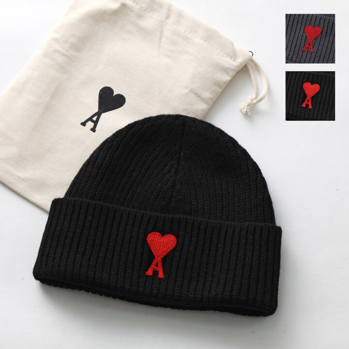 楽天市場】ami paris アミパリス ニット帽 ADC BEANIE UHA235.018  